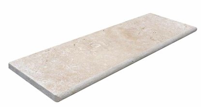 Vignette Margelle de piscine ou couvertine CLASSHADE, 1 bord demi-rond, surface vieillie, 33 cm x 100 cm x 3 cm