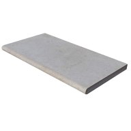 Margelle de piscine ISIS en pierre d'Egypte, surface sablée brossée, bord arrondi, 33 cm x 60 cm x 3 cm