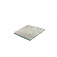 Travertin, dalle de sol ou murale en pierre naturelle CLASSHADE, bords adoucis, surface vieillie, 15 cm x 15 cm x 1 cm - PALETTE COMPLETE