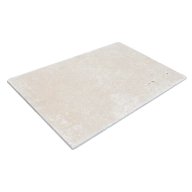 Travertin, dalle de sol ou murale en pierre naturelle CAPLIGHT, bords adoucis, surface vieillie, 40,6 cm x 61 cm x 1,2 cm - PALETTE COMPLETE