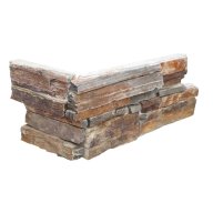 Angle pierre naturelle AUTHENTIK Tanglad, base béton avec agrafe
