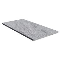 dalle de sol ou murale POLAR COLD en granit, bords sciés, surface flammée brossée, 40 cm x 80 cm x 2 cm