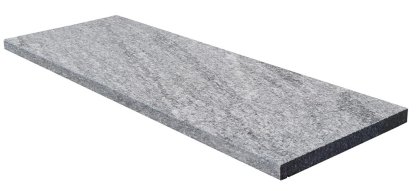Vignette Margelle de piscine POLAR COLD en granit, bord droit chanfreiné, surface flammée brossée, 35 cm x 100 cm x 3 cm