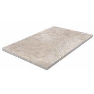Travertin, dalle de sol ou murale en pierre naturelle CLASSHADE, bords adoucis, surface vieillie, 61 cm x 91,5 cm x 1,2 cm - PALETTE COMPLETE