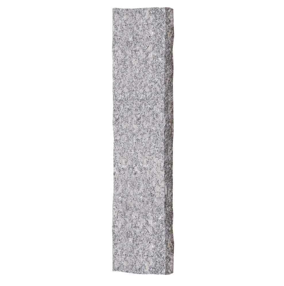 Palissade/bordure/barre de granit OXFORD PEARL pour aménagement paysager, 6x25x100 cm, aspect martelé - PALETTE COMPLETE