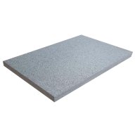 Dalles en granit gris OXFORD GREY, bords sciés, aspect flammé brossé, 40 cm x 60 cm x 3 cm - PALETTE COMPLETE