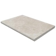 Margelle de piscine ou couvertine CLASSHADE, 1 bord demi-rond, surface vieillie, 40,6 cm x 61 cm x 3 cm