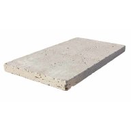 Margelle de piscine ou couvertine CAPLIGHT, bords droits, surface vieillie, 33 cm x 61 cm x 3 cm