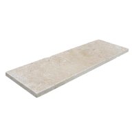 Margelle de piscine ou couvertine CLASSHADE, bords droits, surface vieillie, 33 cm x 100 cm x 3 cm
