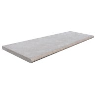 Margelle de piscine ISIS en pierre d'Egypte, surface sablée brossée, bord arrondi, 33 cm x 100 cm x 3 cm