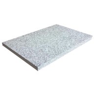 Dalles en granit gris OXFORD PEARL, bords sciés, aspect flammé brossé, 40 cm x 60 cm x 3 cm