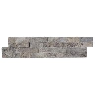 Parement mural pierre naturelle TITANIUM GREY module en Z, 15,2 cm x 61/66 cm x 1,7 cm