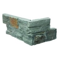 Angle pierre naturelle AUTHENTIK Kuta, base béton avec agrafe