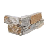 Angle pierre naturelle AUTHENTIK Aix, base béton avec agrafe