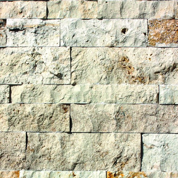 Parement pierre naturelle CLASSIC, longueurs variables, hauteur panachée - PALETTE COMPLETE