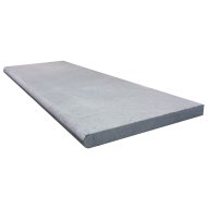 Margelle de piscine en marbre NOBILY GREY, 1 bord demi-rond, surface sablée, 40,6 cm x 61 cm x 3,2 cm
