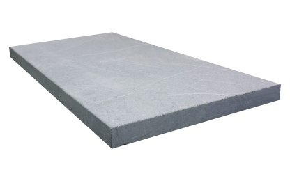 Vignette Margelle de piscine en marbre NOBILY GREY, bords droits, surface sablée, 33 cm x 61 cm x 3,2 cm
