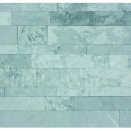 Parement mural marbre NOBILY GREY, lamelles de longueurs variables, largeur 5 cm - 7,5 cm - 10 cm