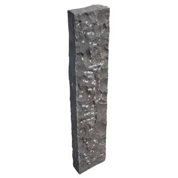 Vignette Palissade/bordure/barre de basalte naturel pour aménagement paysager, 8x20x100 cm, surface martelée