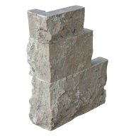 Angle pierre naturel SILVER, longueurs variables, hauteur 10 cm