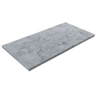 Dalles en marbre NOBILY GREY, bords sciés, surface sablée, 30,5 cm x 61 cm x 2 cm - PALETTE COMPLETE