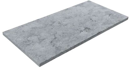 Vignette Dalles en marbre NOBILY GREY, bords sciés, surface sablée, 30,5 cm x 61 cm x 2 cm