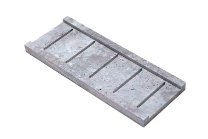 Vignette Caniveau en pierre naturelle TITANIUM GREY, 20 cm x 50 cm x 3 cm