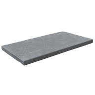 Margelle de piscine ou couvertine NEW DELHI en pierre naturelle calcaire d'Inde, bords droits chanfreinés, surface vieillie, 35 cm x 60 cm x 3 cm