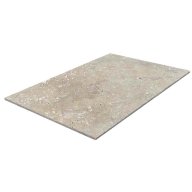 Travertin, dalle de sol ou murale en pierre naturelle STRONG MIX, bords adoucis, surface vieillie, 91,5 cm x 61 cm x 1,2 cm - PALETTE COMPLETE