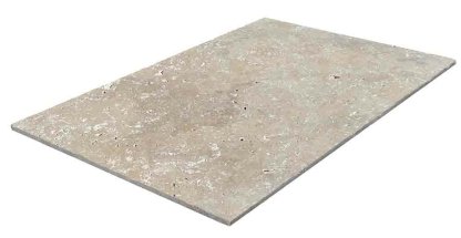 Vignette Travertin, dalle de sol ou murale en pierre naturelle STRONG MIX, bords adoucis, surface vieillie, 91,5 cm x 61 cm x 1,2 cm