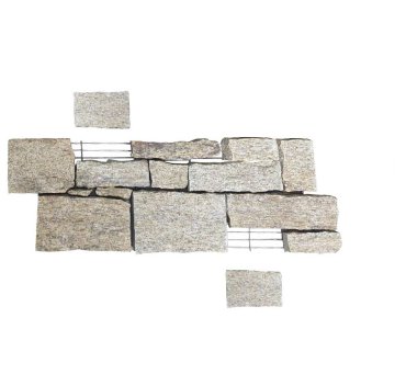 Vignette Parement pierre naturelle AUTHENTIK Luz, base acier