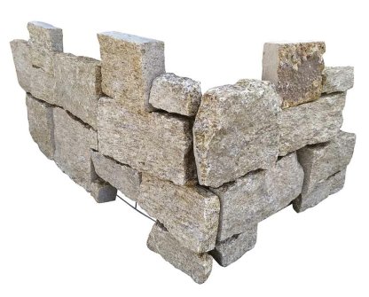 Vignette Angle pierre naturelle AUTHENTIK Luz, base acier