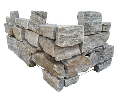 Vignette Angle pierre naturelle AUTHENTIK Kuta, base acier