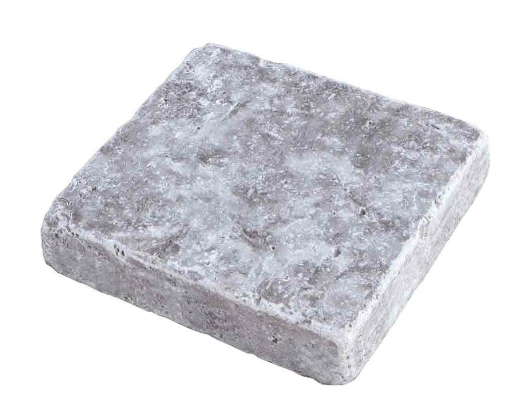 Pavé pierre naturelle TITANIUM GREY, 15,25 cm x 15,25 cm x 3 cm - PALETTE COMPLETE
