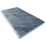 Margelle de piscine DENPASAR GREY, bord arrondi, surface polie, 33 cm x 60 cm x 3 cm