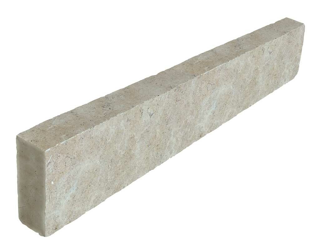 Bordure de jardin ou d'allée KHEOPS en pierre d'Egypte, surface vieillie, 20 cm x 100 cm x 8 cm