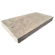 Angle sortant pour margelle de piscine STRONG MIX, 48 cm x 48 cm x 3 cm, bord droit