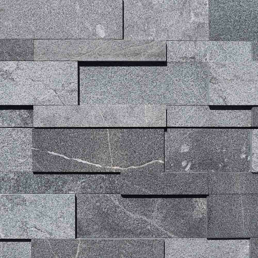 Parement mural marbre NOBILY DARKNESS module en Z, 15,2 cm x 61/66 cm x 1,7 cm