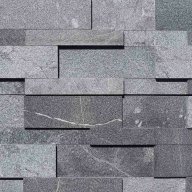 Parement mural marbre NOBILY DARKNESS module en Z, 15,2 cm x 61/66 cm x 1,7 cm - PALETTE COMPLETE