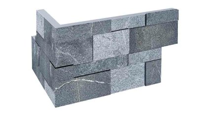 Vignette Parement mural d'angle marbre NOBILY DARKNESS, 15 cm x 20/40 cm x 1,7 cm