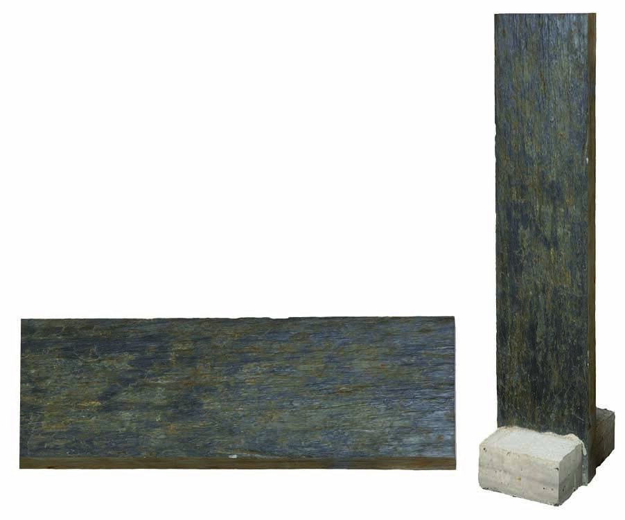 Panneau de schiste pour réalisation de palissade ou pare-vue de jardin , 50 cm x 150 cm x 3/7 cm - PALETTE COMPLETE