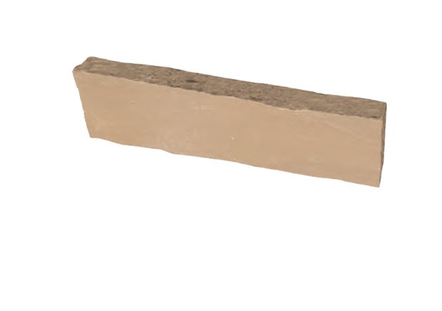Bordure TOUAREG DESERTen grès d'Inde, bords clivés, 20 cm x 100 cm x 8 cm - PALETTE COMPLETE