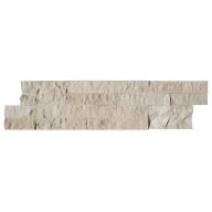 Parement mural marbre beige NOBILY module en Z, 15,2 cm x 61/66 cm x 1,7 cm
