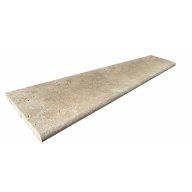Margelle de piscine ou couvertine STRONG MIX, 1 bord demi-rond, surface vieillie, 33 cm x 120 cm x 3 cm