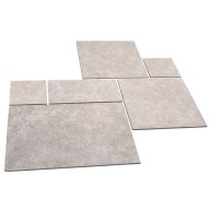 Dalles de sol ou murale KHEOPS en pierre d'Egypte, surface vieillie, Opus 4 Formats, épaisseur 1,2 cm - PALETTE COMPLETE