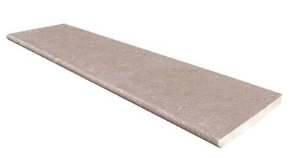 Vignette Margelle/marche KHEOPS, surface vieillie, bord arrondi, 33 cm x 120 cm x 3 cm