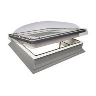 Fenêtre dôme transparent DMC-C pour toit plat, ouverture manuelle - 100 cm x 100 cm
