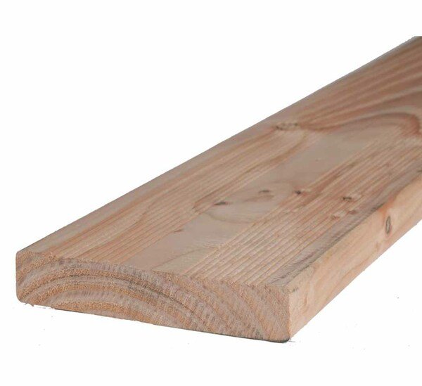 Lame de terrasse 27 x 145 mm, douglas, 1 face double peigne
