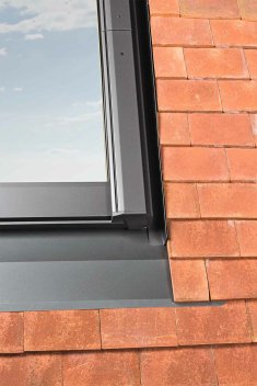 Vignette Raccord de toiture pour fenêtre ROTO Q sans bloc isolant, petites tuiles plates - 78 cm x 140 cm