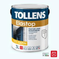 Peinture microporeuse satinée pour bois TOLLENS ELASTOP SATIN